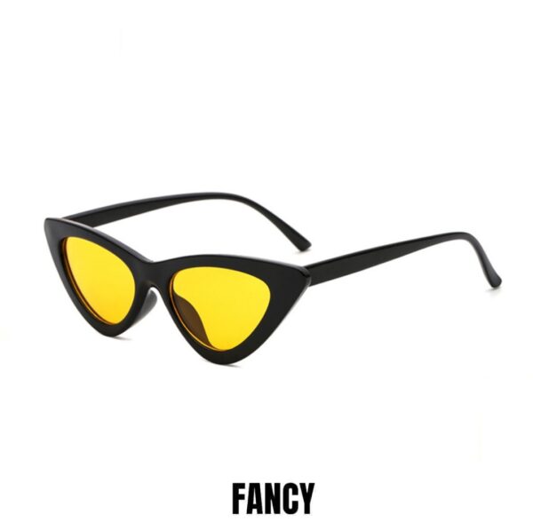 Retro Cat Eye Black Yellow