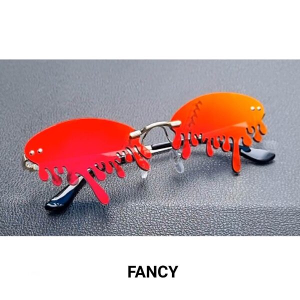 Melted Drop Red Mirror
